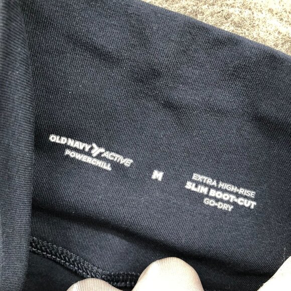 Old Navy Active Extra High Rise Slim Boot-Cut Yoga Pants Womens M Navy Blue - Picture 8 of 9